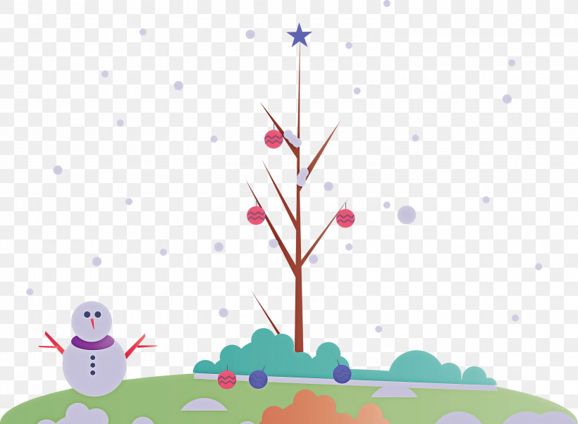 Winter Fun Outside, PNG, 3000x2205px, Winter, Branch, Child Art, Fun, Grass Download Free