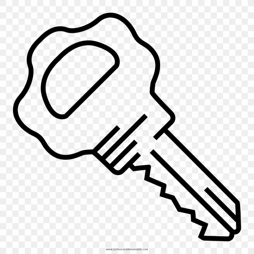 Drawing Coloring Book Key Black And White, PNG, 1000x1000px, Drawing, Area, Arm, Ausmalbild, Black Download Free