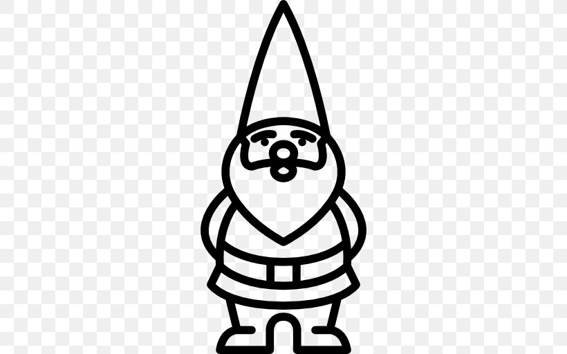 Gnome, PNG, 512x512px, Gnome, Area, Autocad Dxf, Black And White, Dwarf Download Free