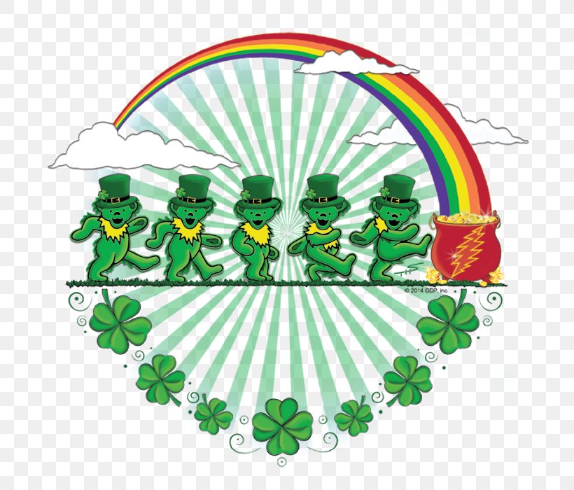 Shamrocked Grateful Dead Saint Patrick's Day Steal Your Face Clip Art, PNG, 700x700px, Grateful Dead, Area, Artwork, Branch, Festival Download Free