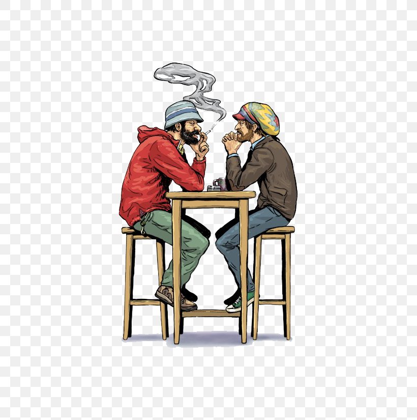 Simple Uncle Smoking Illustrator, PNG, 550x825px, Watercolor, Cartoon, Flower, Frame, Heart Download Free