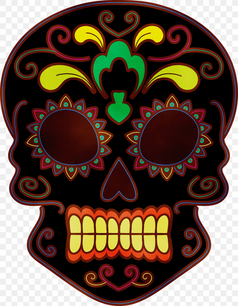 Skull Art, PNG, 2333x3000px, Calavera, D%c3%ada De Muertos, Day Of The Dead, Digital Art, Drawing Download Free