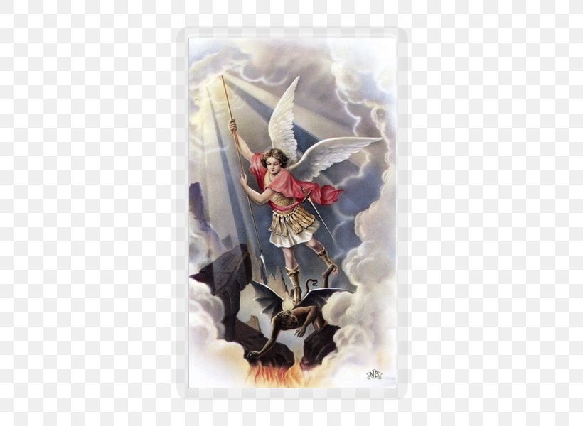 Prayer To Saint Michael Holy Card, PNG, 600x600px, Michael, Archangel, Association Of The Living Rosary, Catholic Devotions, Fictional Character Download Free