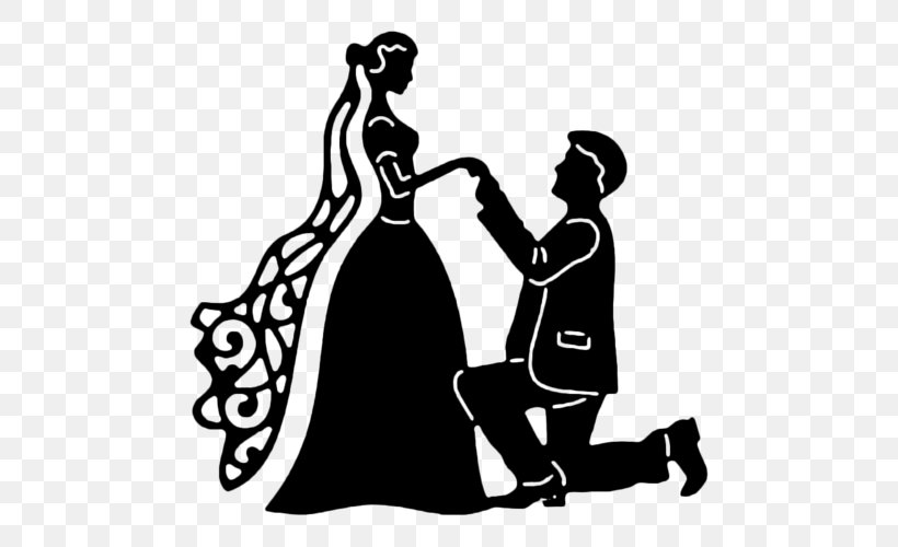 Silhouette The Lovers, PNG, 500x500px, Silhouette, Art, Artwork, Black, Black And White Download Free