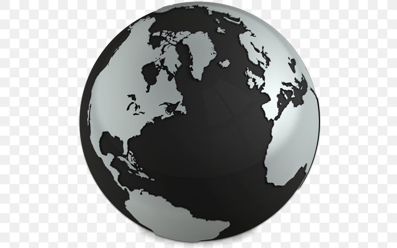 World Map Globe, PNG, 512x512px, World, Apple Icon Image Format, Black And White, Continent, Earth Download Free