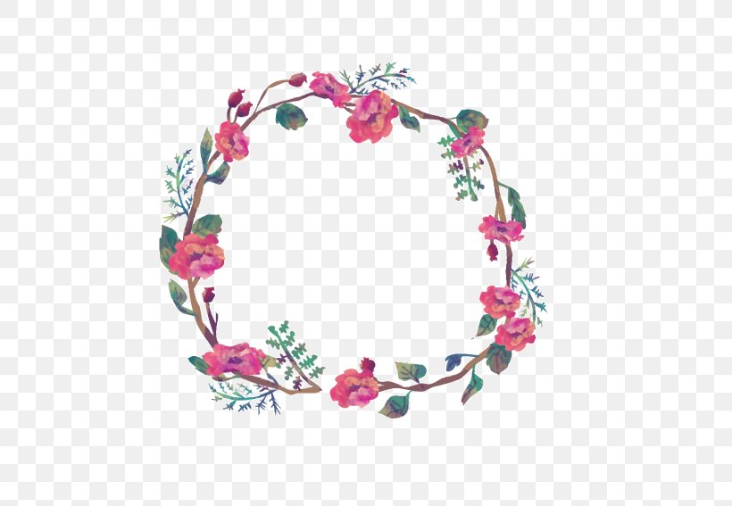 Flower Wreath Picture Frame Clip Art, PNG, 567x567px, Flower, Advertising, Color, Garland, Gift Download Free