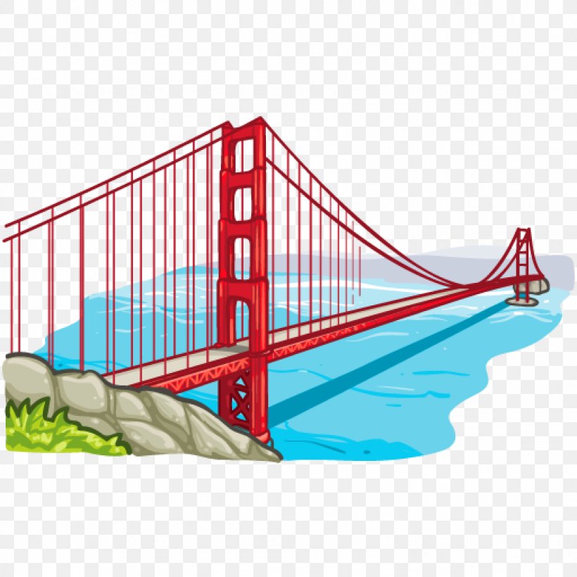 Golden Gate Bridge San Francisco Bay Clip Art, PNG, 1024x1024px, Golden Gate Bridge, Area, Bridge, Fixed Link, Golden Gate Download Free