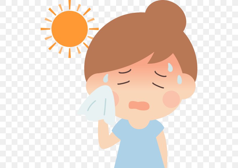 Hyperthermia Heat Stroke 猛暑 Allergic Rhinitis Due To Pollen Disease, PNG, 580x580px, Watercolor, Cartoon, Flower, Frame, Heart Download Free