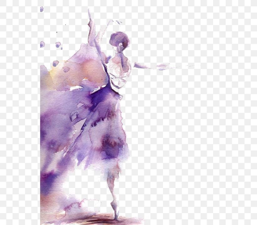Watercolor Painting Ballet Dancer Art, PNG, 564x718px, Watercolor, Cartoon, Flower, Frame, Heart Download Free