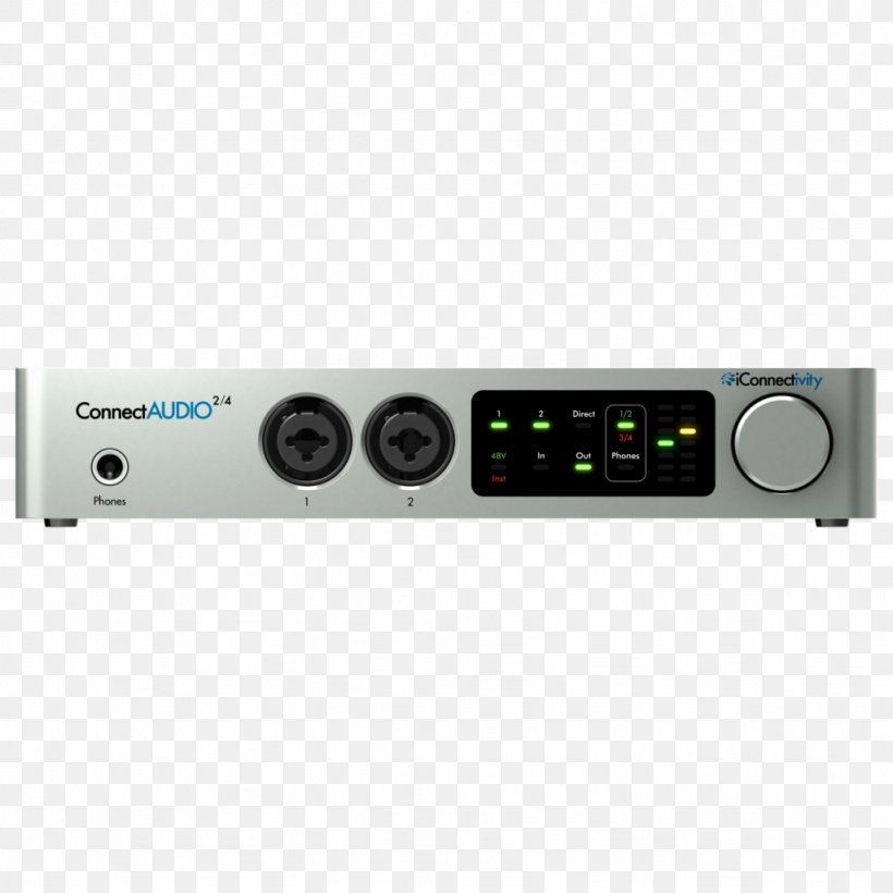 IConnectivity IConnectAUDIO2+ MIDI USB Interface, PNG, 1024x1024px, Audio, Audio Equipment, Audio Receiver, Electronic Device, Electronic Instrument Download Free