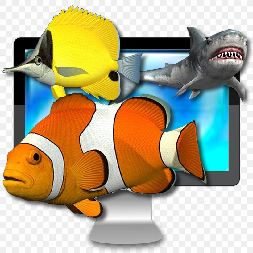 Screensaver Desktop Wallpaper Waterfall Live Wallpaper Fish Desktop  Metaphor, PNG, 1024x1024px, Screensaver, Animation, App Store, Beak,