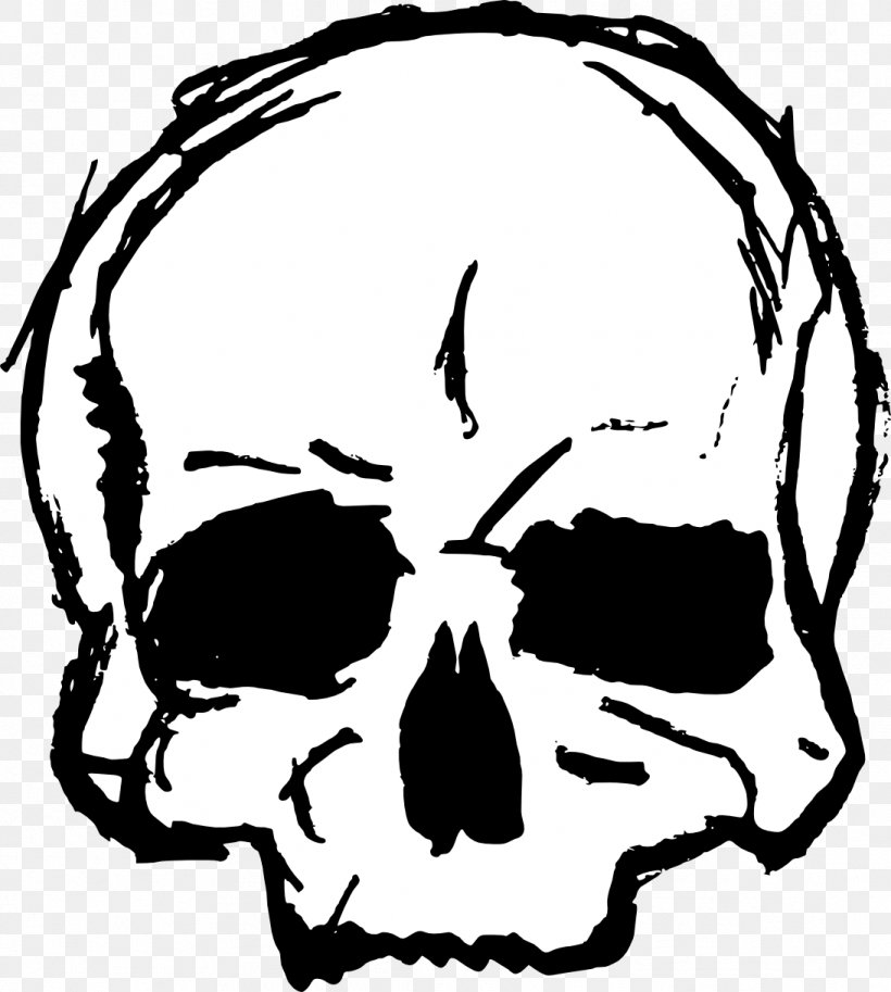 Skull Line Art Drawing Clip Art, PNG, 1093x1218px, Skull, Artwork, Black And White, Bone, Drawing Download Free