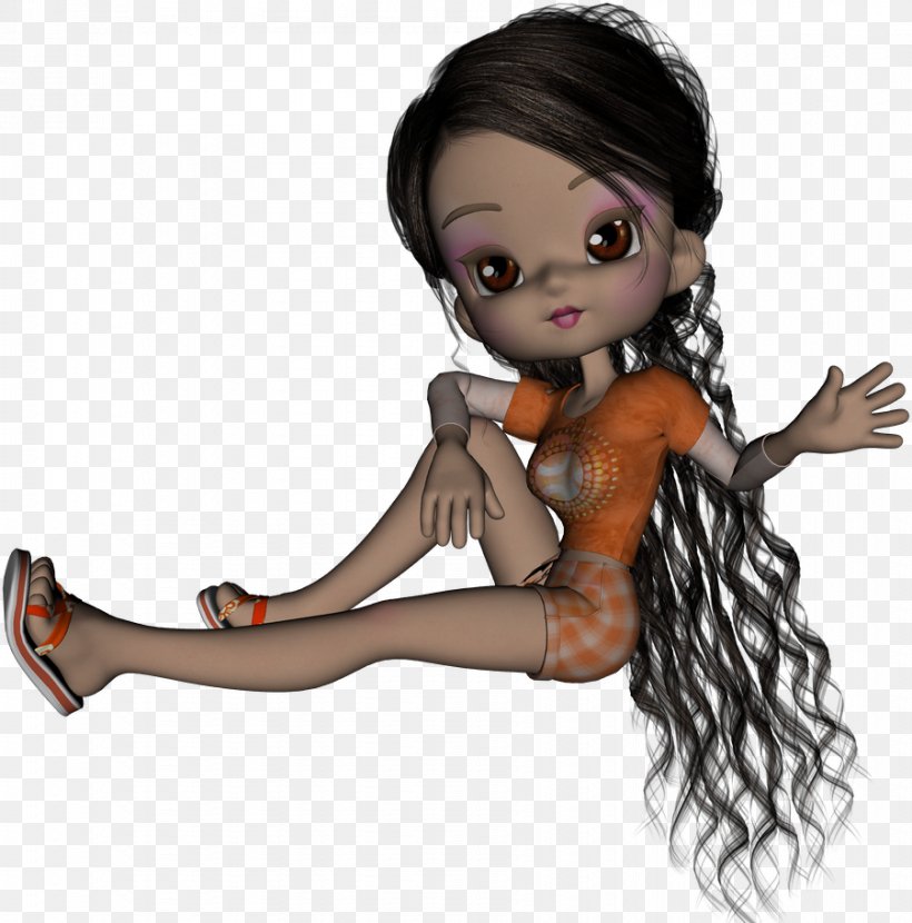 Doll Chomikuj.pl ImageShack, PNG, 901x913px, Doll, Avatar, Black Hair, Brown Hair, Cartoon Download Free