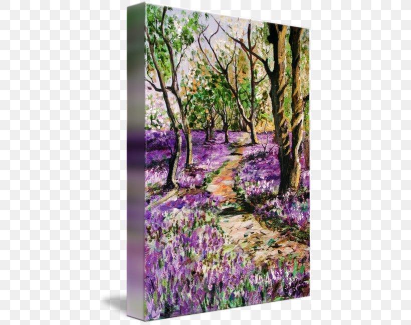 English Lavender Gallery Wrap Painting Art Canvas, PNG, 426x650px, English Lavender, Art, Branch, Canvas, Common Bluebell Download Free