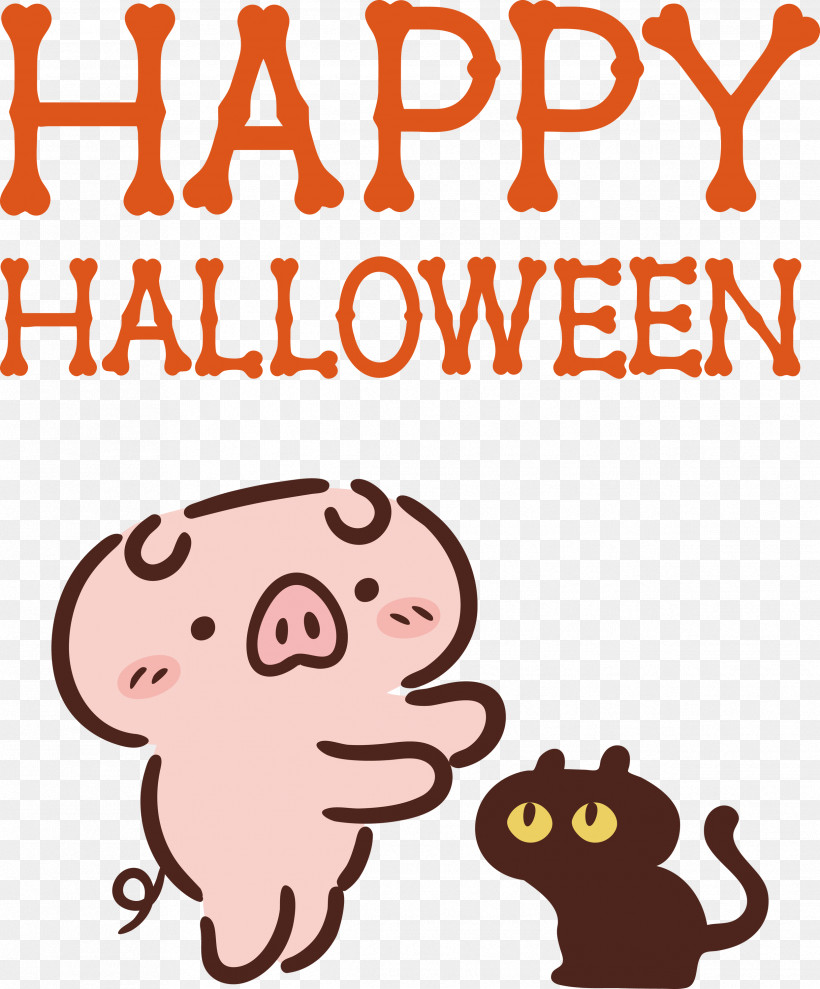 Happy Halloween, PNG, 2486x2999px, Happy Halloween, Behavior, Cartoon, Happiness, Line Download Free