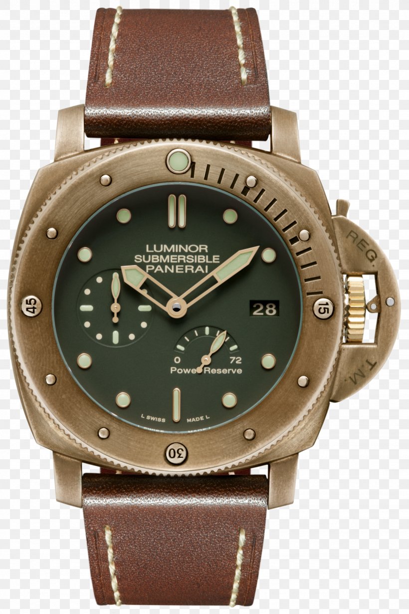 Panerai Men's Luminor Marina 1950 3 Days Concord Watch Bronze, PNG, 1333x2000px, Panerai, Brand, Bronze, Brown, International Watch Company Download Free