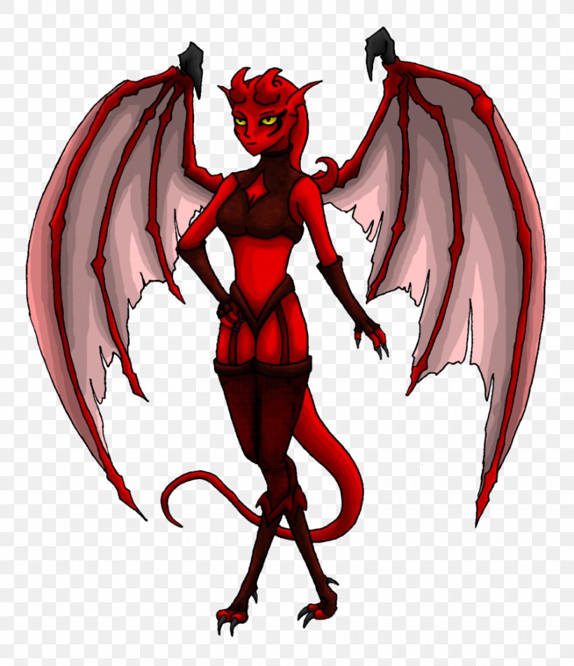 Demon Devil Dragon Diavolul în Islam, PNG, 900x1044px, Watercolor, Cartoon, Flower, Frame, Heart Download Free