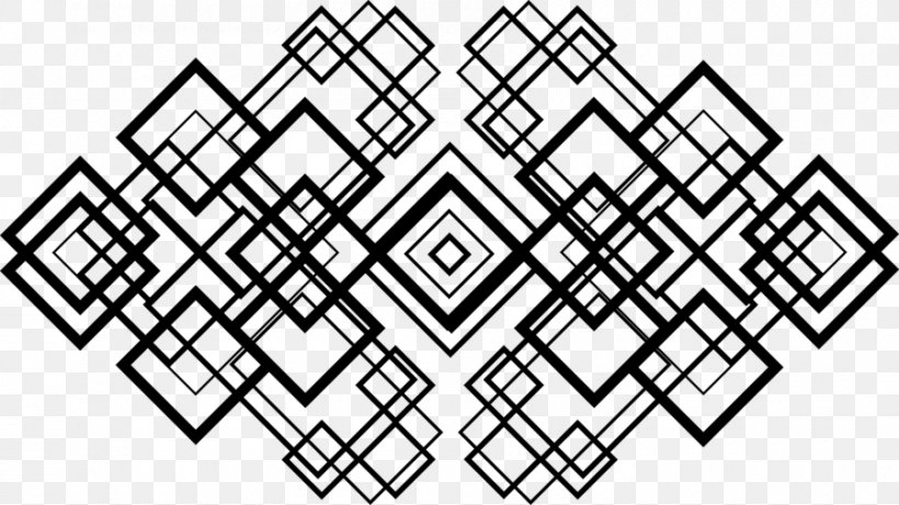 Endless Knot Art Drawing, PNG, 900x507px, Endless Knot, Area, Art, Black And White, Crop Circle Download Free