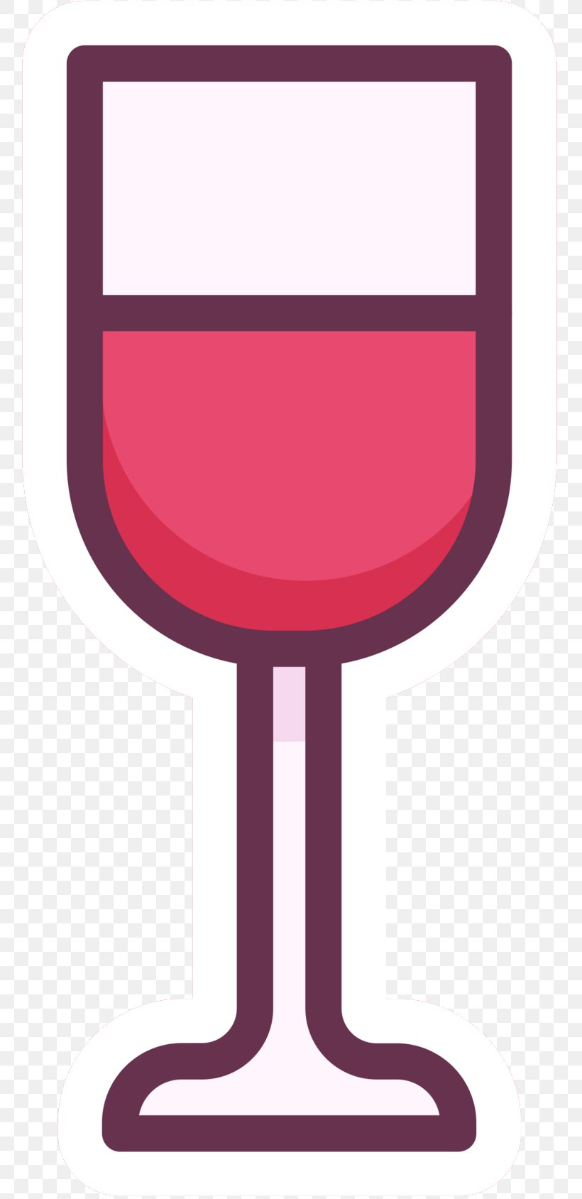 Wine Glass Champagne Glass Clip Art Product Design Line, PNG, 769x1688px, Wine Glass, Art, Champagne Glass, Logo, Magenta Download Free