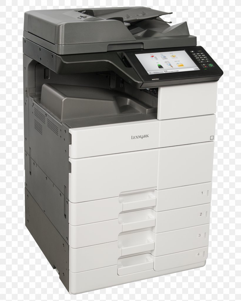 Photocopier Multi-function Printer LEXMARK MX910de Mono Multifunctional Laser Printer Black White 26Z0173 Lexmark MX910de A3 Mono Multifunction Printer, PNG, 3066x3832px, Photocopier, Dots Per Inch, Fax, Inkjet Printing, Laser Printing Download Free