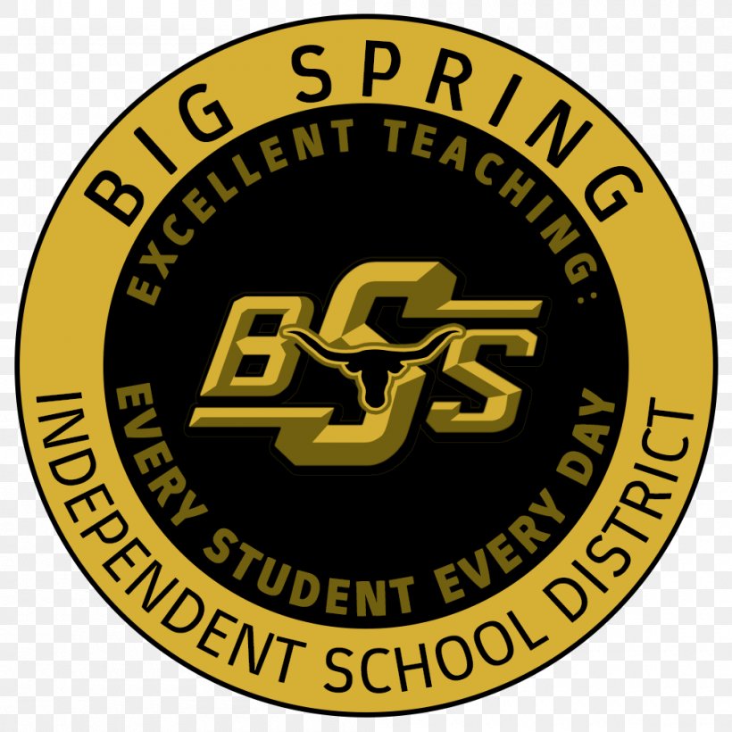 Big Spring High School Big Spring ISD Un Paso Más Logo Organization, PNG, 1000x1000px, Logo, Area, Badge, Big Spring, Brand Download Free