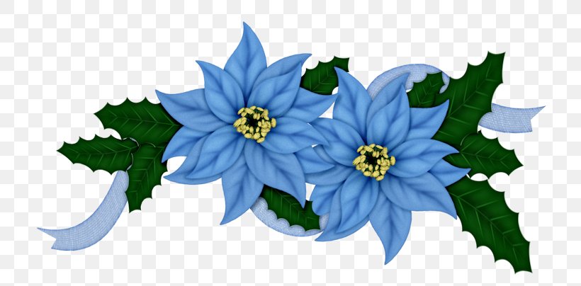 Blue Christmas Cut Flowers Clip Art, PNG, 762x404px, 2015, Blue, Christmas, Cut Flowers, Flora Download Free