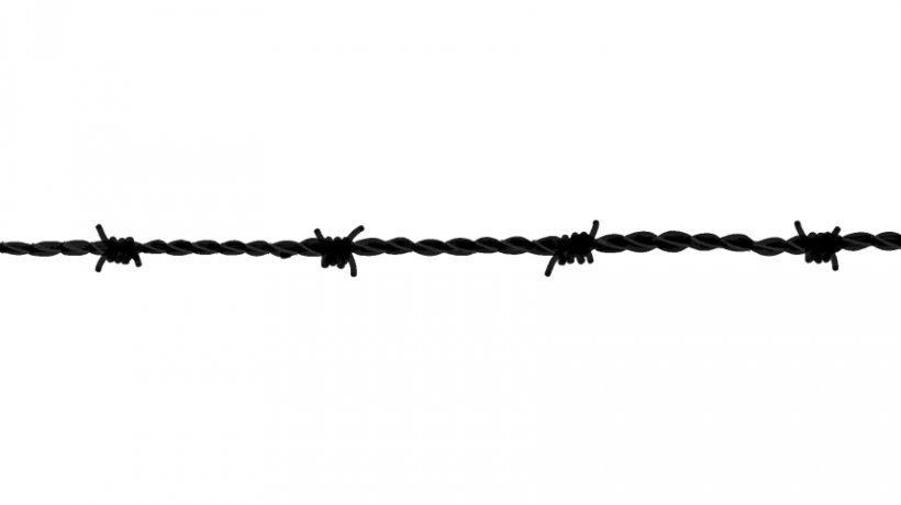 Barbed Wire Black And White Font, PNG, 861x484px, Barbed Wire, Black, Black And White, Hardware Accessory, Text Download Free