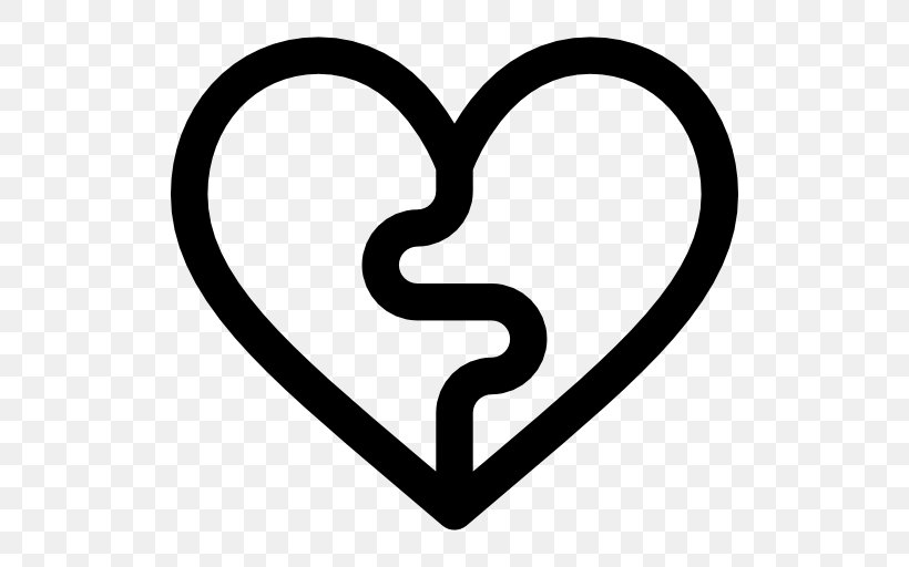Broken Heart Clip Art, PNG, 512x512px, Heart, Area, Black And White, Body Jewelry, Broken Heart Download Free