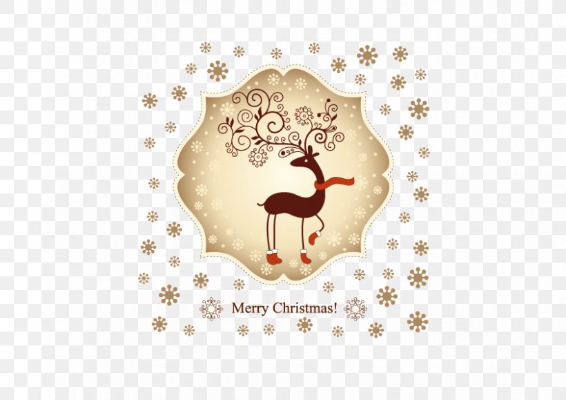 Christmas Card Reindeer Wedding Invitation Greeting Card, PNG, 842x595px, Christmas, Antler, Brand, Christmas And Holiday Season, Christmas Card Download Free