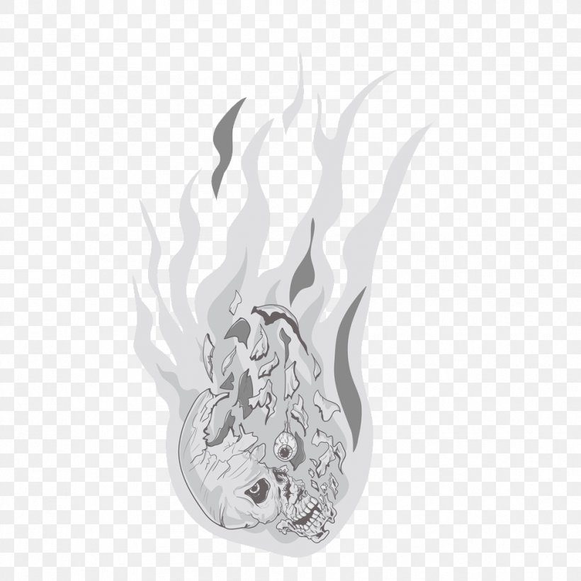 Flame Fire, PNG, 992x992px, Flame, Black And White, Fire, Grey, Monochrome Download Free