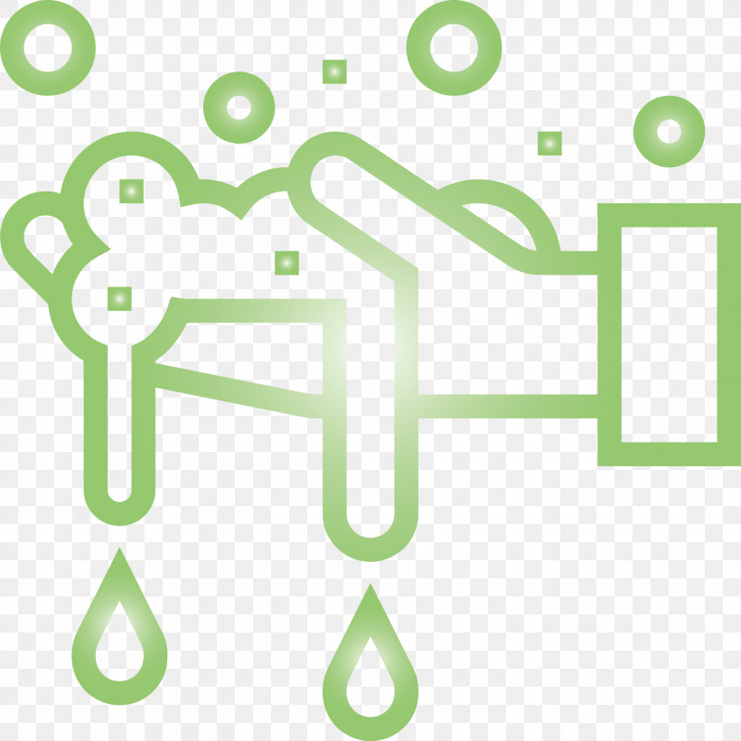 Hand Cleaning Hand Washing, PNG, 3000x3000px, Hand Cleaning, Green, Hand Washing, Line, Symbol Download Free