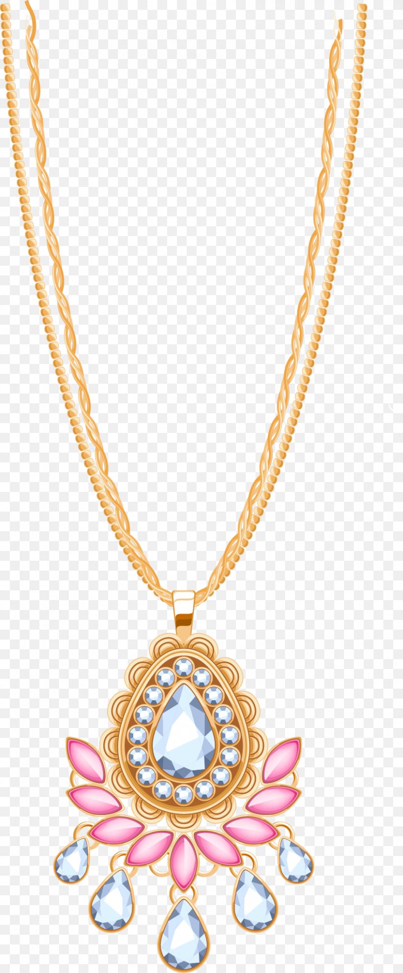 Necklace Jewellery Pendant Chain Gemstone, PNG, 847x2044px, Necklace, Body Jewelry, Bracelet, Brooch, Chain Download Free