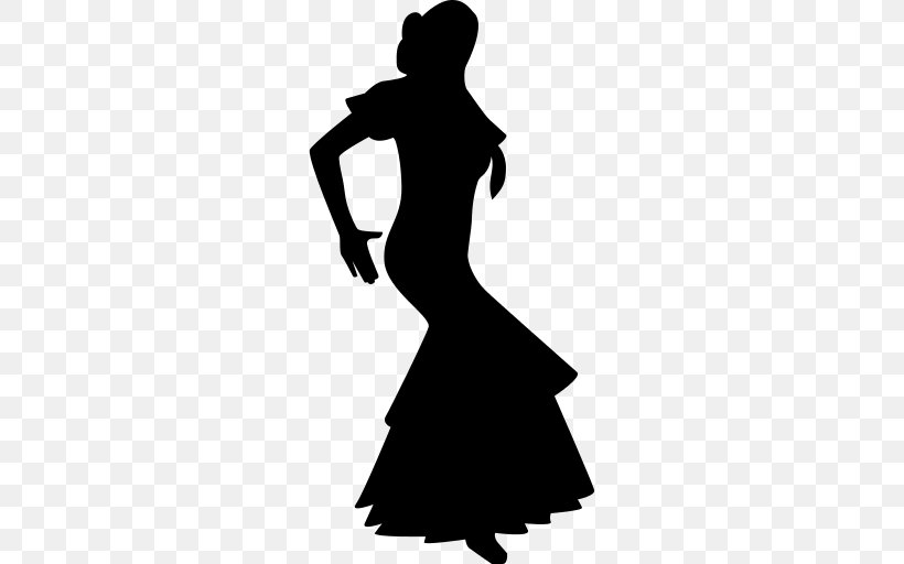 Vector Graphics Flamenco Dance Clip Art, PNG, 512x512px, Flamenco, Ballet, Blackandwhite, Dance, Dancer Download Free