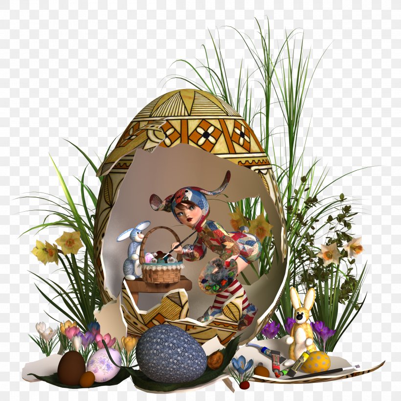 Easter Egg Holiday TinyPic Clip Art, PNG, 2500x2500px, Easter, Easter Egg, Flower, Gift, Holiday Download Free