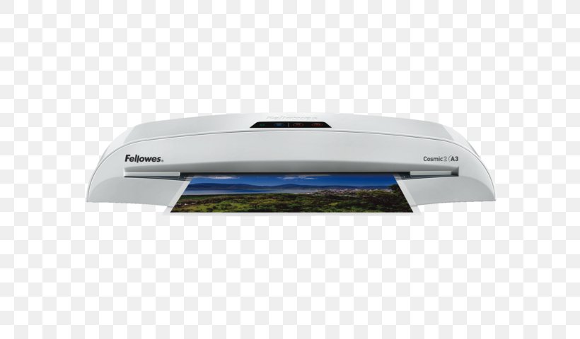 Fellowes Brands A3 Pouch Laminator Lamination Office, PNG, 640x480px, Fellowes Brands, Automotive Exterior, Desk, Esselte Leitz Gmbh Co Kg, Hardware Download Free