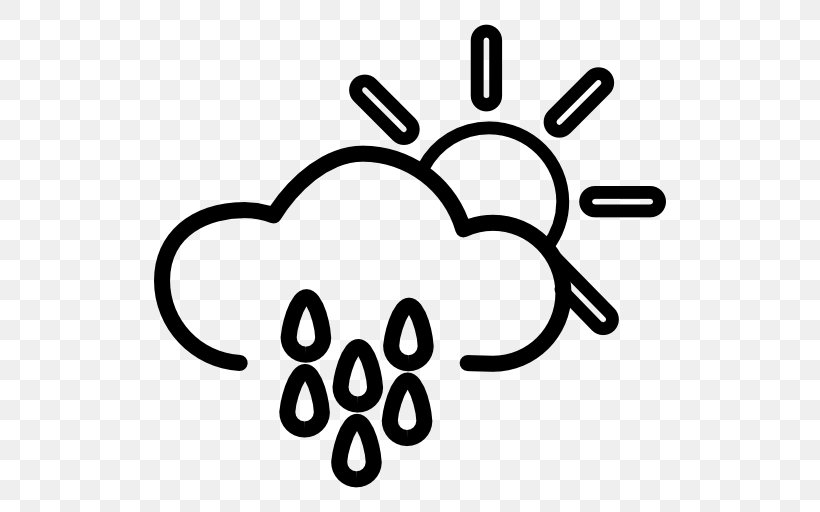 Weather Rain Download Clip Art, PNG, 512x512px, Weather, Area, Black And White, Character, Climate Download Free