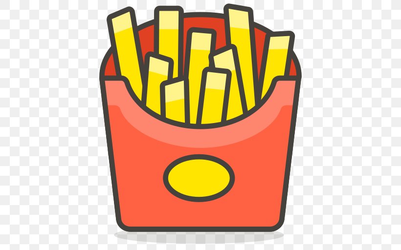 French Fries Barbecue Potato Emoji Food, PNG, 512x512px, French Fries, Area, Artwork, Barbecue, Emoji Download Free