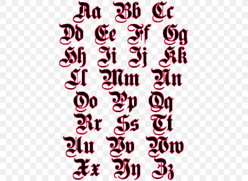 Tattoo Old English Latin Alphabet Letter English Alphabet, PNG, 435x600px, Tattoo, Area, Art, Calligraphy, English Download Free