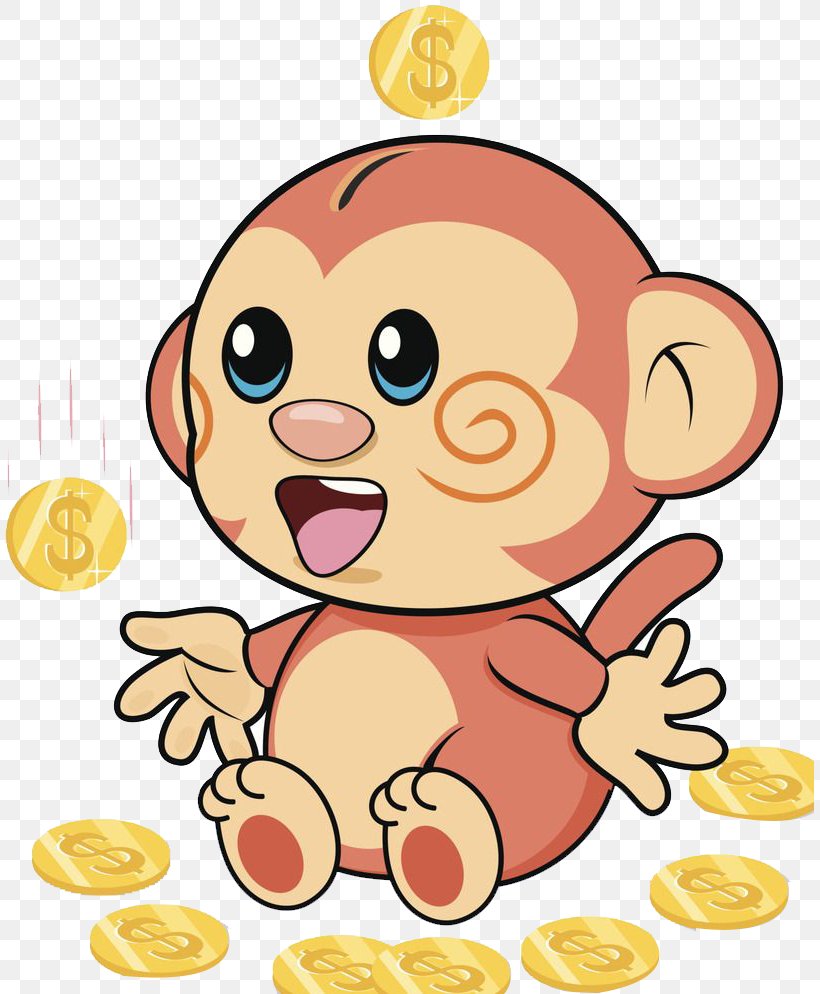 Monkey Illustration, PNG, 809x994px, Monkey, Animal, Animation, Area, Artwork Download Free