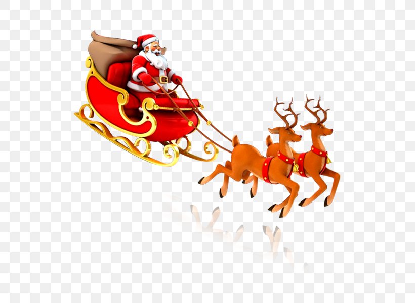 Santa Claus Christmas Gift Sled, PNG, 600x600px, Santa Claus, Antler, Art, Christmas, Christmas Decoration Download Free
