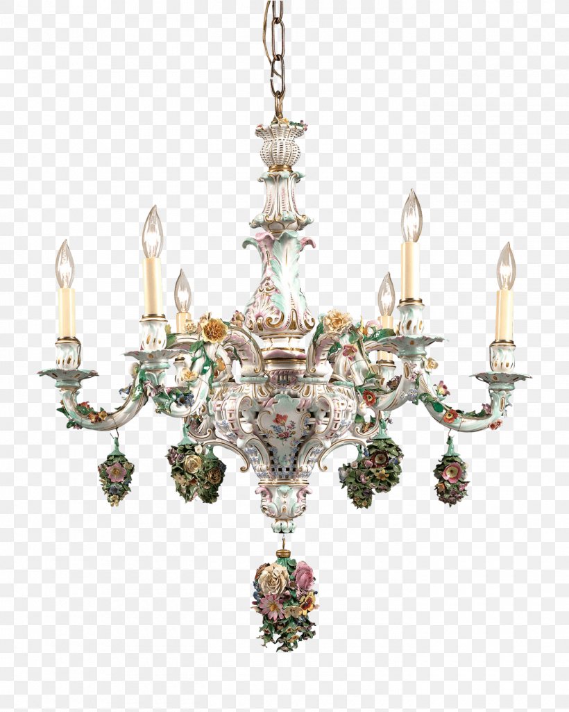 Chandelier Meissen Porcelain Light Png 1400x1750px