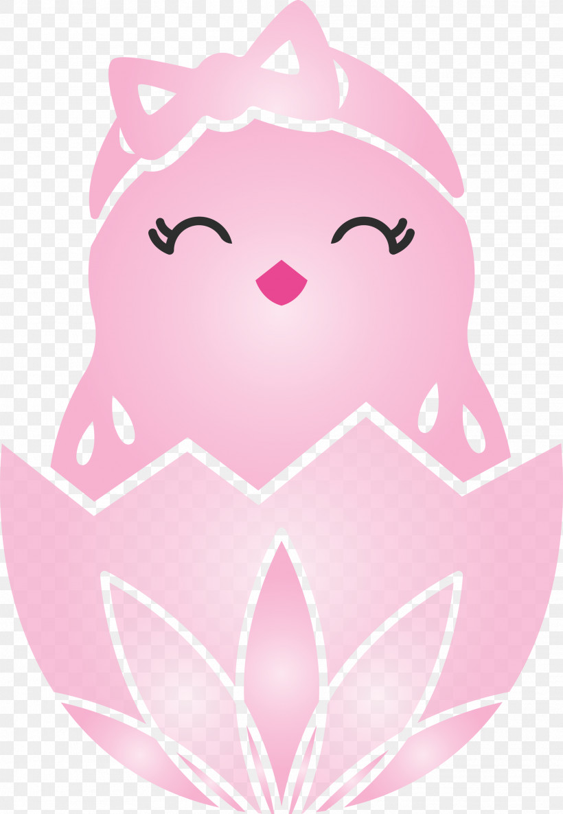 Chick In Eggshell Easter Day Adorable Chick, PNG, 2073x3000px, Chick In Eggshell, Adorable Chick, Easter Day, Pink Download Free