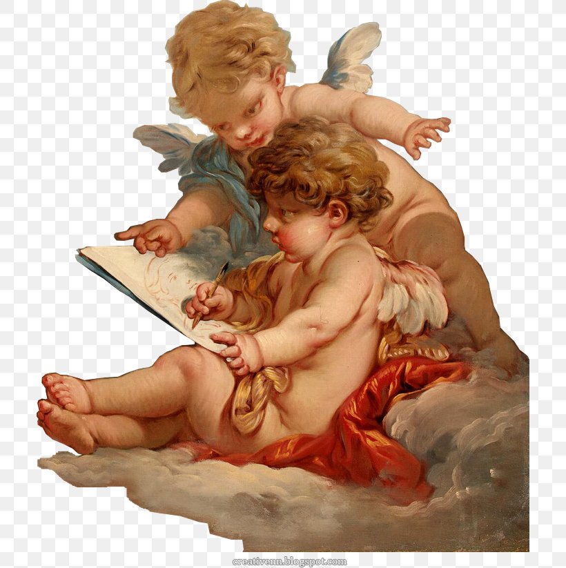 Cupids. Allegory Of Painting Hermitage Museum The Art Of Painting Landscape Near Beauvais, PNG, 714x823px, Watercolor, Cartoon, Flower, Frame, Heart Download Free