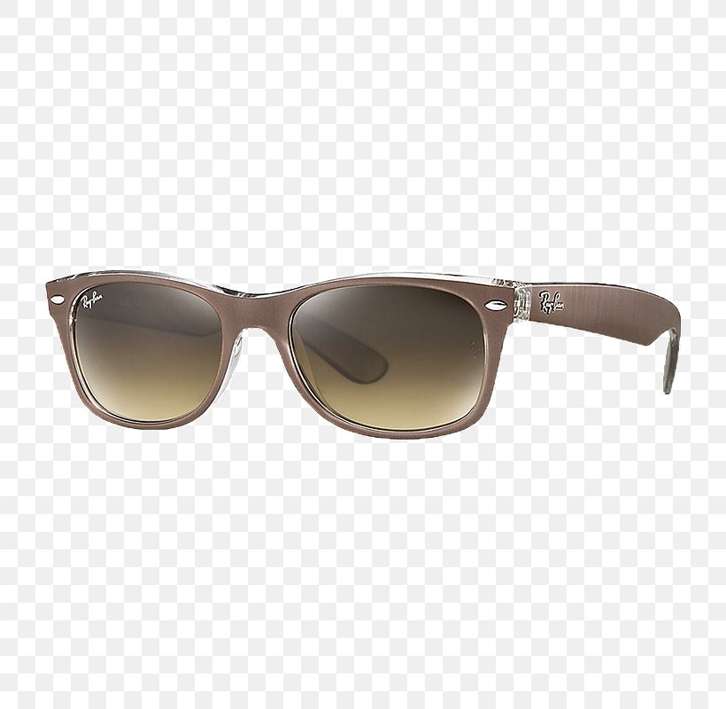 Ray-Ban New Wayfarer Classic Aviator Sunglasses Ray-Ban Wayfarer, PNG, 800x800px, Rayban, Aviator Sunglasses, Beige, Browline Glasses, Brown Download Free