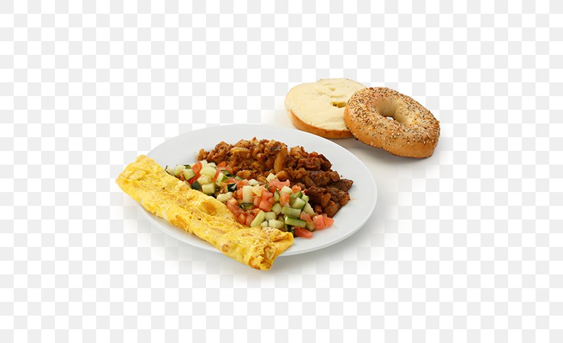 Full Breakfast Lox Bagel Omelette Jewish Cuisine, PNG, 500x500px, Full Breakfast, American Food, Bagel, Breakfast, Cream Download Free