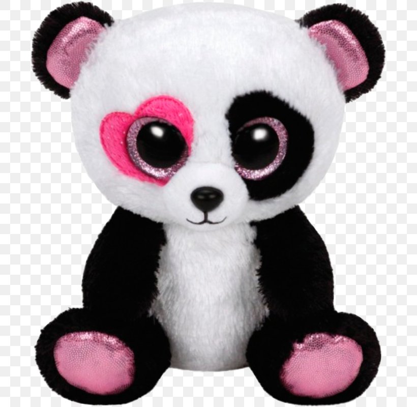 Giant Panda Amazon.com Ty Inc. Bear Beanie Babies, PNG, 800x800px, Watercolor, Cartoon, Flower, Frame, Heart Download Free