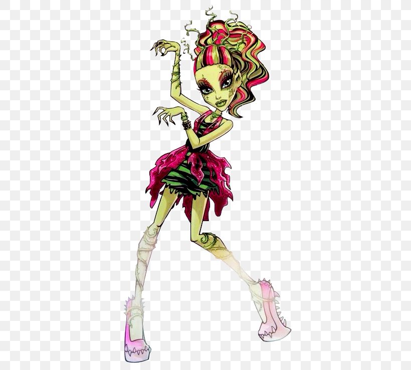 Monster High Frankie Stein Doll Venus Fashion Mega Brands, PNG, 447x738px, Watercolor, Cartoon, Flower, Frame, Heart Download Free
