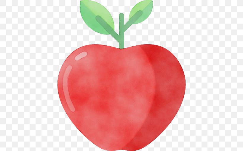 Fruit Leaf Plant Apple Seedless Fruit, PNG, 512x512px, Watercolor, Apple, Food, Fruit, Heart Download Free