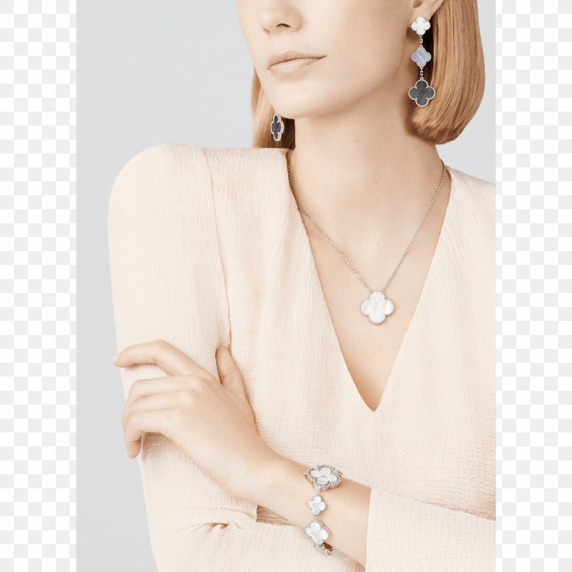 Necklace Earring Alhambra Charms & Pendants Van Cleef & Arpels, PNG, 3000x3000px, Necklace, Alhambra, Beige, Chalcedony, Charms Pendants Download Free