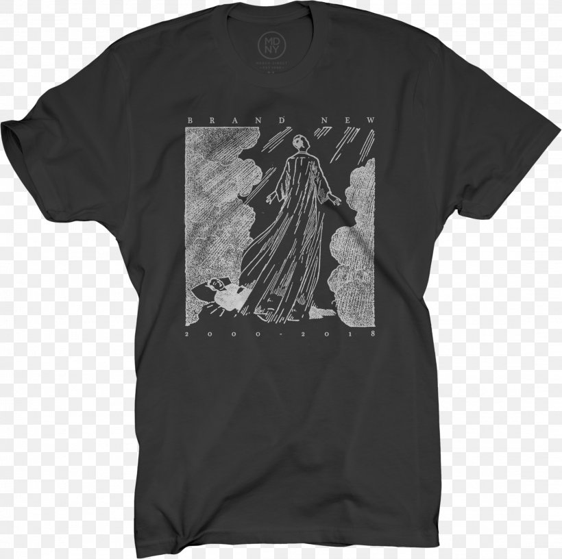 T-shirt Brand New/Modest Mouse Tour Long Island, PNG, 2187x2178px, Tshirt, Active Shirt, Black, Black And White, Brand Download Free